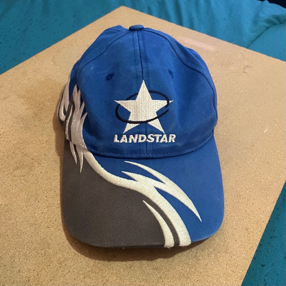 Vintage 90s / Y2K "Landstar" Dad baseball cap, embroidered hat